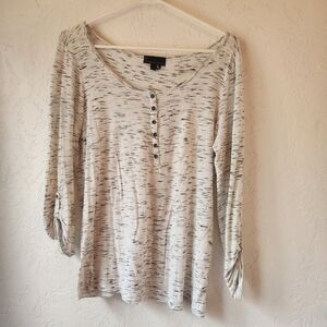 i Jeans By Buffalo Heathered Top